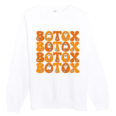 Botox Boo Nurse Halloween Premium Crewneck Sweatshirt