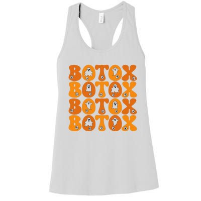 Botox Boo Nurse Halloween Women's Racerback Tank