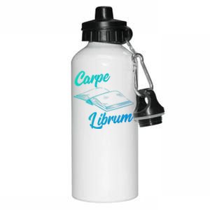 Bibliophile Book Nerd Carpe Librum Gift Aluminum Water Bottle