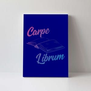 Bibliophile Book Nerd Carpe Librum Gift Canvas