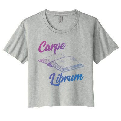 Bibliophile Book Nerd Carpe Librum Gift Women's Crop Top Tee