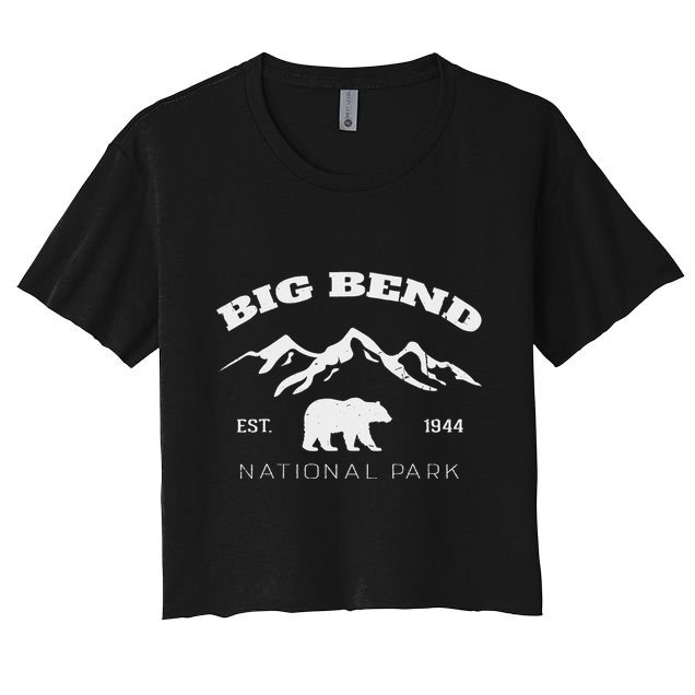 Big Bend National Park Retro Vintage Texas National Park Crop Top