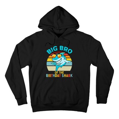 Big Bro of the Shark Birthday Brother Matching Family Hoodie