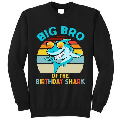 Big Bro of the Shark Birthday Brother Matching Family Sweatshirt