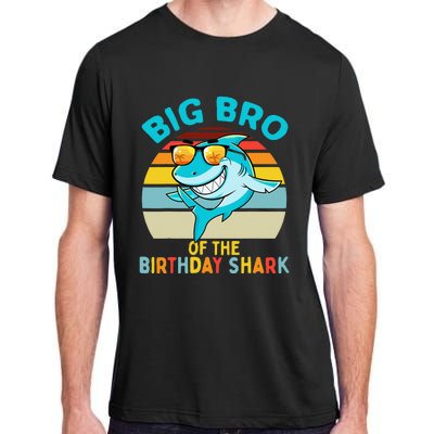 Big Bro of the Shark Birthday Brother Matching Family Adult ChromaSoft Performance T-Shirt