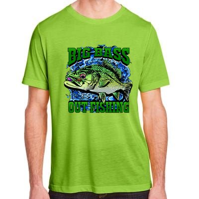 Big Bass Out Fishing Adult ChromaSoft Performance T-Shirt