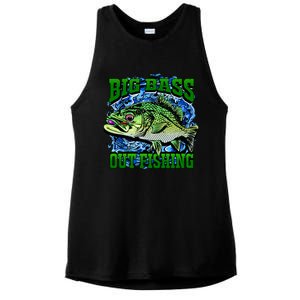 Big Bass Out Fishing Ladies PosiCharge Tri-Blend Wicking Tank