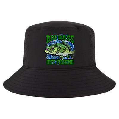 Big Bass Out Fishing Cool Comfort Performance Bucket Hat