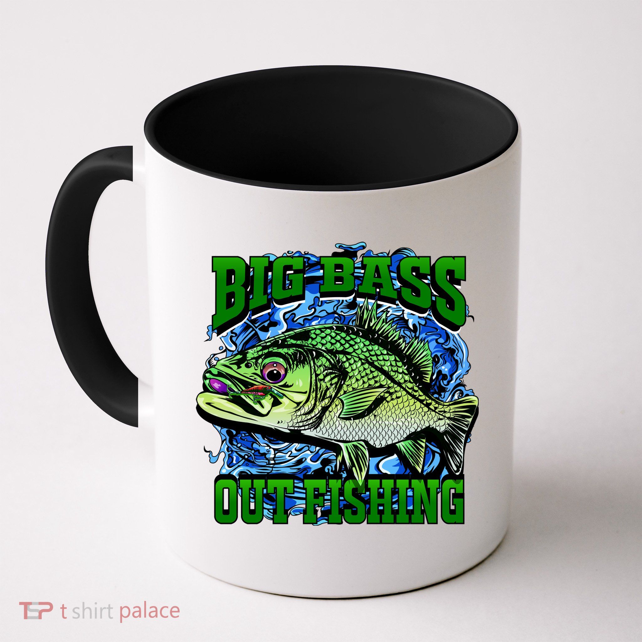 Big Bass Out Fishing Mug