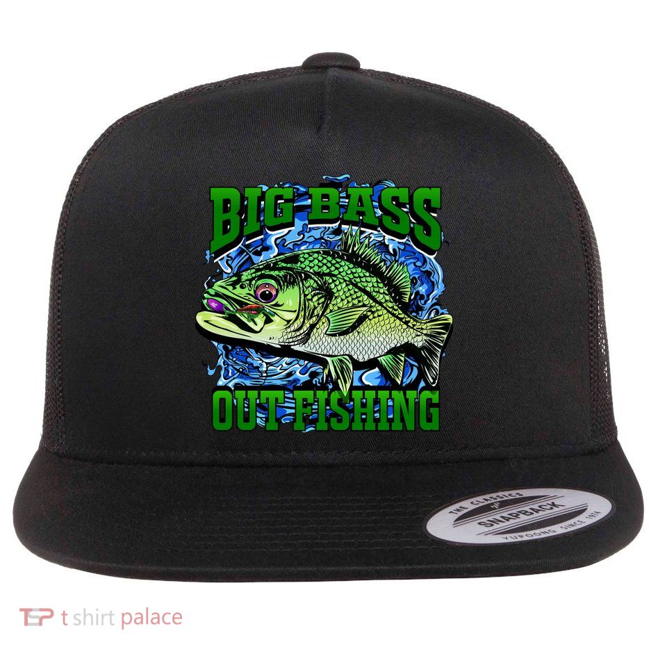 Big Bass Out Fishing Flatbill Hat