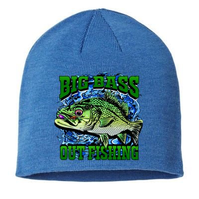 Big Bass Out Fishing Sustainable Beanie