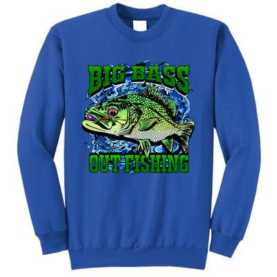 Big Bass Out Fishing Tall Sweatshirt