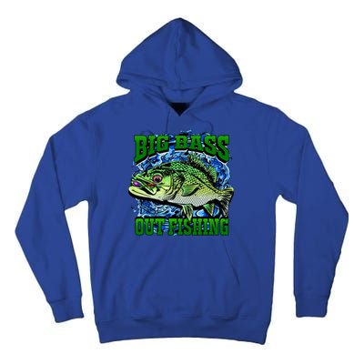 Big Bass Out Fishing Tall Hoodie