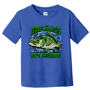 Big Bass Out Fishing Toddler T-Shirt