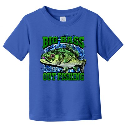 Big Bass Out Fishing Toddler T-Shirt