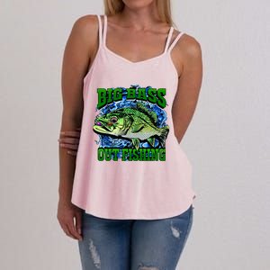 Big Bass Out Fishing Women's Strappy Tank