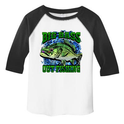 Big Bass Out Fishing Toddler Fine Jersey T-Shirt