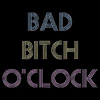 Bad Bitch OClock Funny Black Queen Cooling Performance Crew T-Shirt