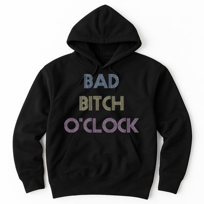 Bad Bitch OClock Funny Black Queen Hoodie