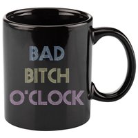 Bad Bitch OClock Funny Black Queen 11oz C Handle Ceramic Mug