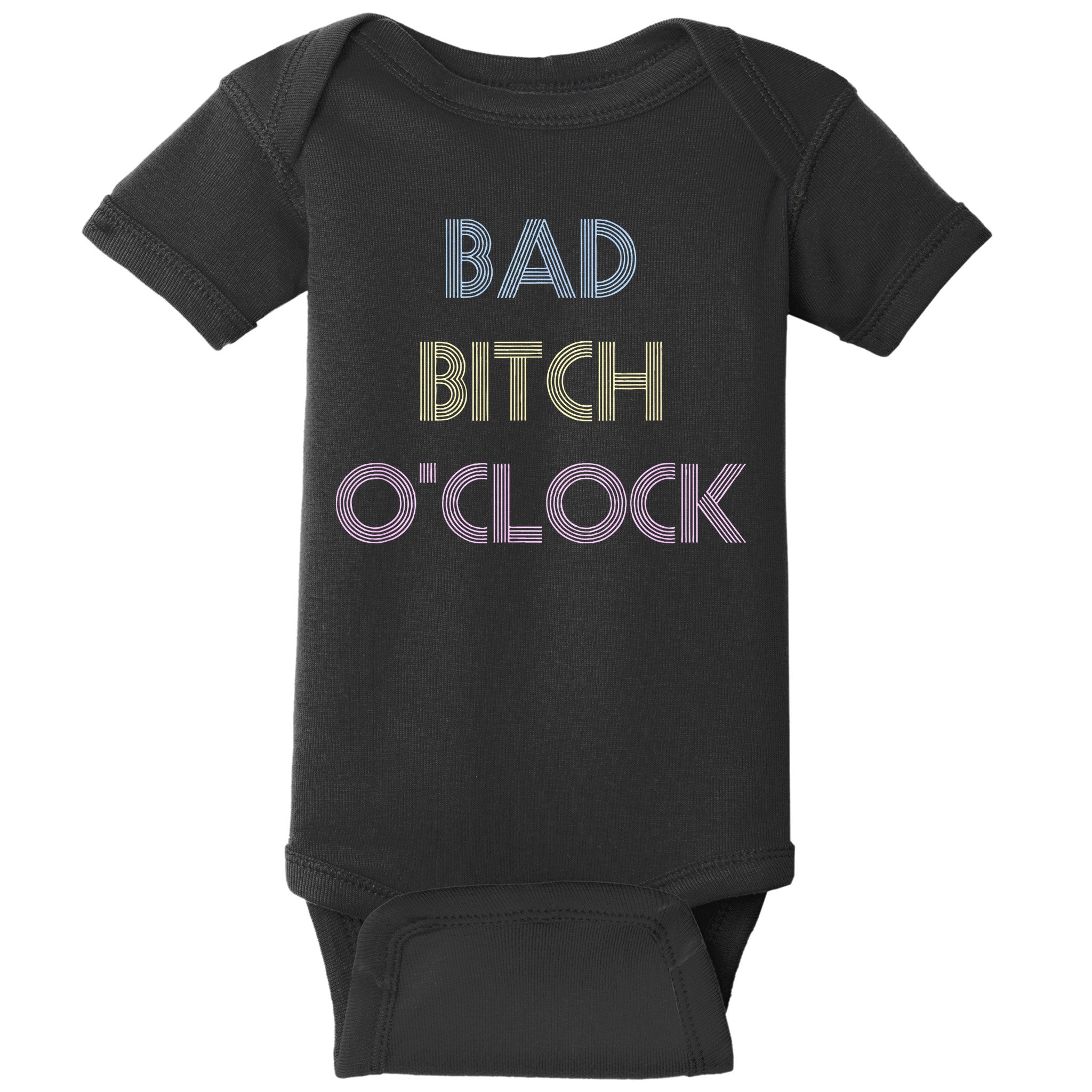 Bad Bitch OClock Funny Black Queen Baby Bodysuit