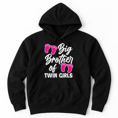 Big Brother Of Twin New Brother Sibling Funny Twins Hoodie