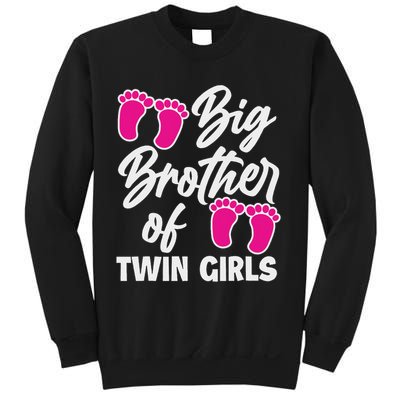Big Brother Of Twin New Brother Sibling Funny Twins Sweatshirt