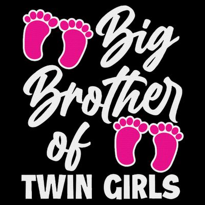 Big Brother Of Twin New Brother Sibling Funny Twins T-Shirt