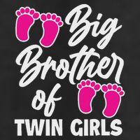 Big Brother Of Twin New Brother Sibling Funny Twins Adult Drive Performance Visor
