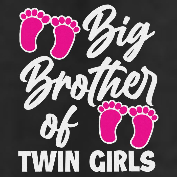 Big Brother Of Twin New Brother Sibling Funny Twins Adult Drive Performance Visor