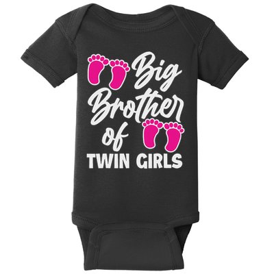 Big Brother Of Twin New Brother Sibling Funny Twins Baby Bodysuit