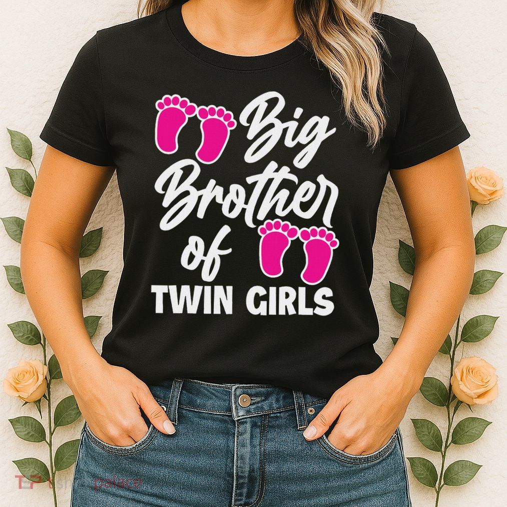 Big Brother Of Twin New Brother Sibling Funny Twins Womens T-Shirt