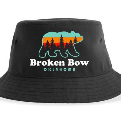 Broken Bow Oklahoma Lake Outdoors Bear Sustainable Bucket Hat
