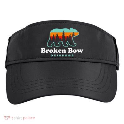 Broken Bow Oklahoma Lake Outdoors Bear Adult Drive Performance Visor