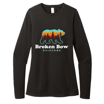 Broken Bow Oklahoma Lake Outdoors Bear Womens CVC Long Sleeve Shirt