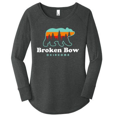 Broken Bow Oklahoma Lake Outdoors Bear Women's Perfect Tri Tunic Long Sleeve Shirt