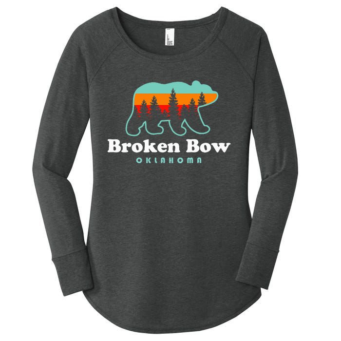 Broken Bow Oklahoma Lake Outdoors Bear Women's Perfect Tri Tunic Long Sleeve Shirt