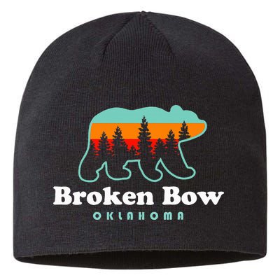 Broken Bow Oklahoma Lake Outdoors Bear Sustainable Beanie