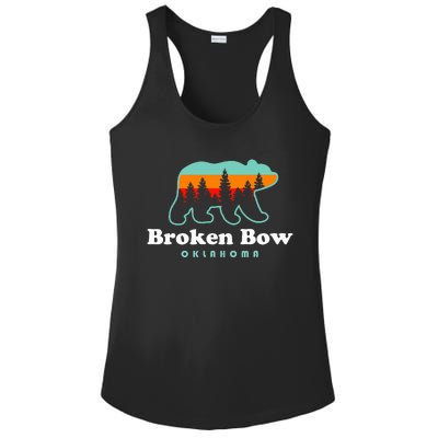 Broken Bow Oklahoma Lake Outdoors Bear Ladies PosiCharge Competitor Racerback Tank