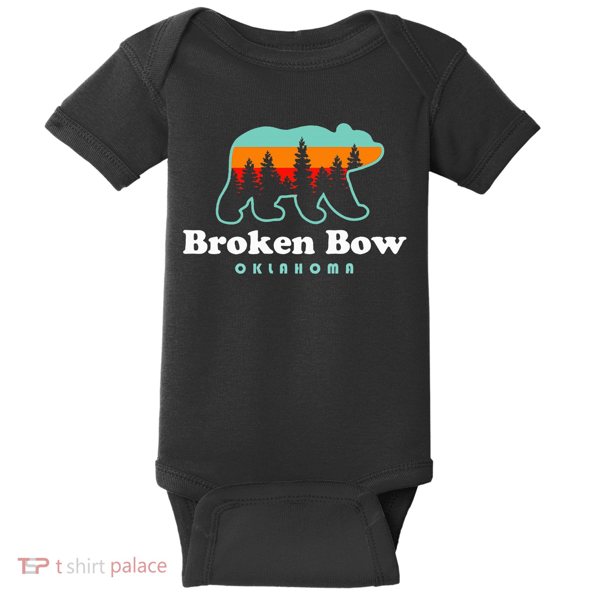 Broken Bow Oklahoma Lake Outdoors Bear Baby Bodysuit