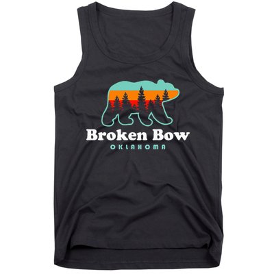 Broken Bow Oklahoma Lake Outdoors Bear Tank Top