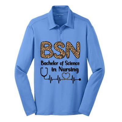 Bsn Bachelor Of Science In Nursing Student Graduation Gift Silk Touch Performance Long Sleeve Polo