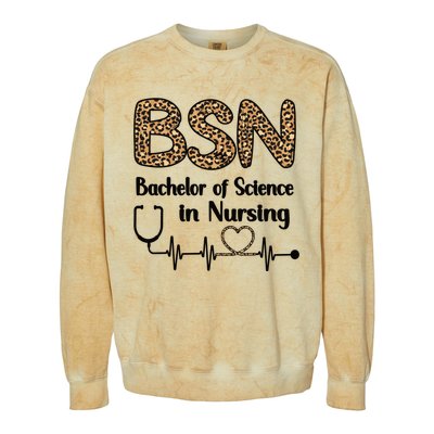 Bsn Bachelor Of Science In Nursing Student Graduation Gift Colorblast Crewneck Sweatshirt