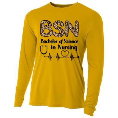 Bsn Bachelor Of Science In Nursing Student Graduation Gift Cooling Performance Long Sleeve Crew