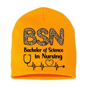 Bsn Bachelor Of Science In Nursing Student Graduation Gift Short Acrylic Beanie