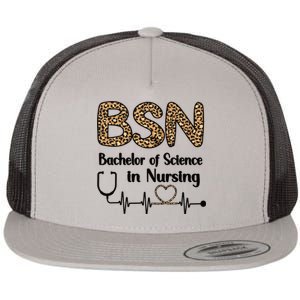 Bsn Bachelor Of Science In Nursing Student Graduation Gift Flat Bill Trucker Hat