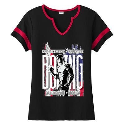 Boxing Ladies Halftime Notch Neck Tee