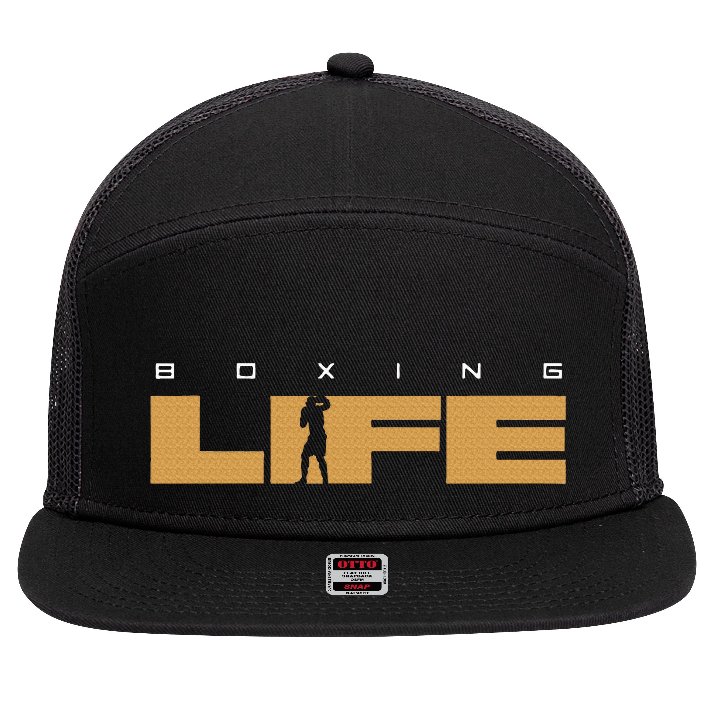 Boxing 7 Panel Mesh Trucker Snapback Hat