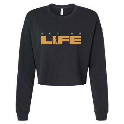 Boxing Cropped Pullover Crew