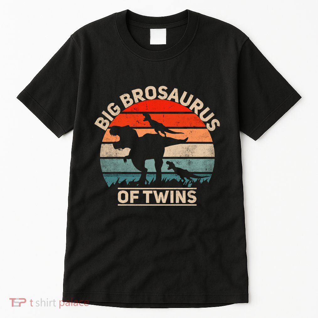 Big Brosaurus Of Twins Big Brother Of Twins Annonce Tall T-Shirt